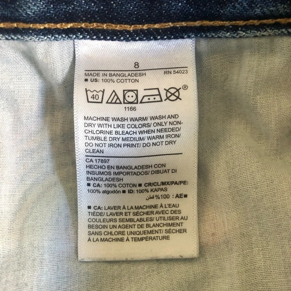 ☀️OLD NAVY Rainbow OG High Rise Distressed Button Fly Shorts - Picture 10 of 10